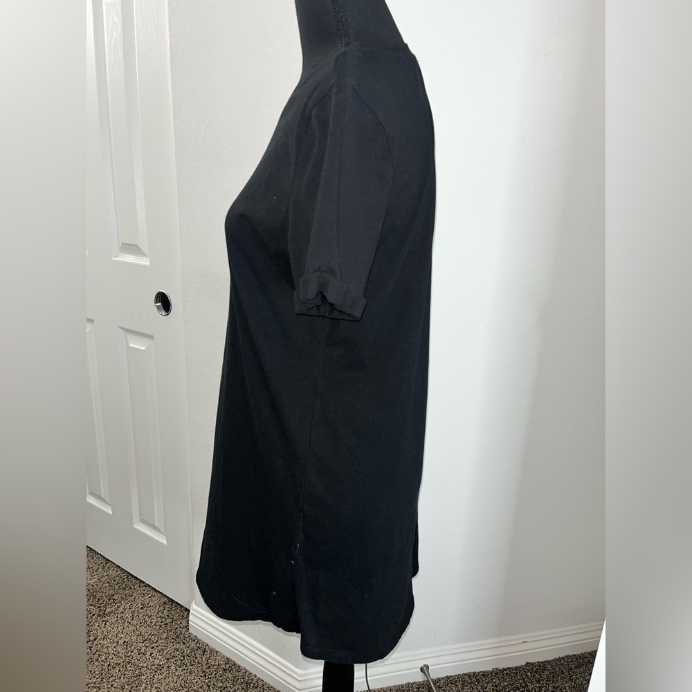 Forever 21 Black T-Shirt Dress | Boyfriend Fit | Casual Mini Dress - Picture 6 of 9